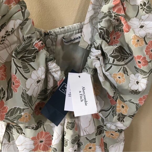 COPY - Abercrombie & Fitch Cinched Neck Slip Midi Dress - Picture 12 of 12